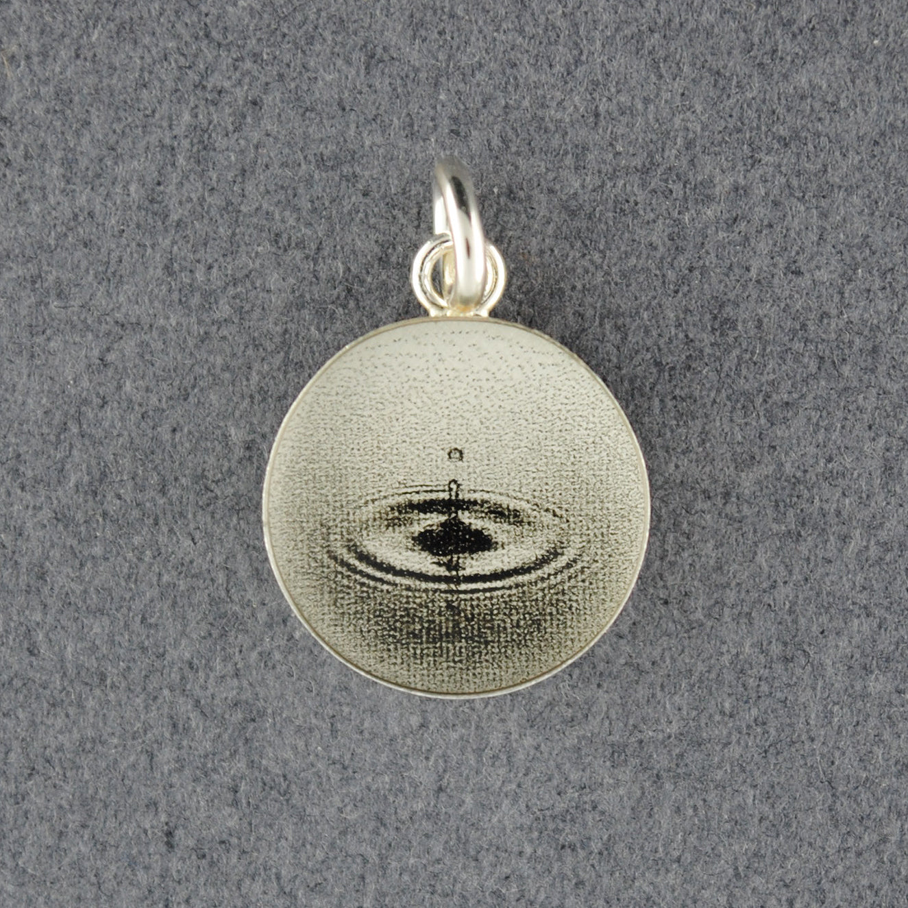 Sterling Silver Droplet Picture Pendant