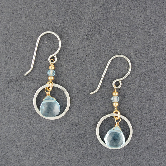 Blue Topaz Flow Earrings