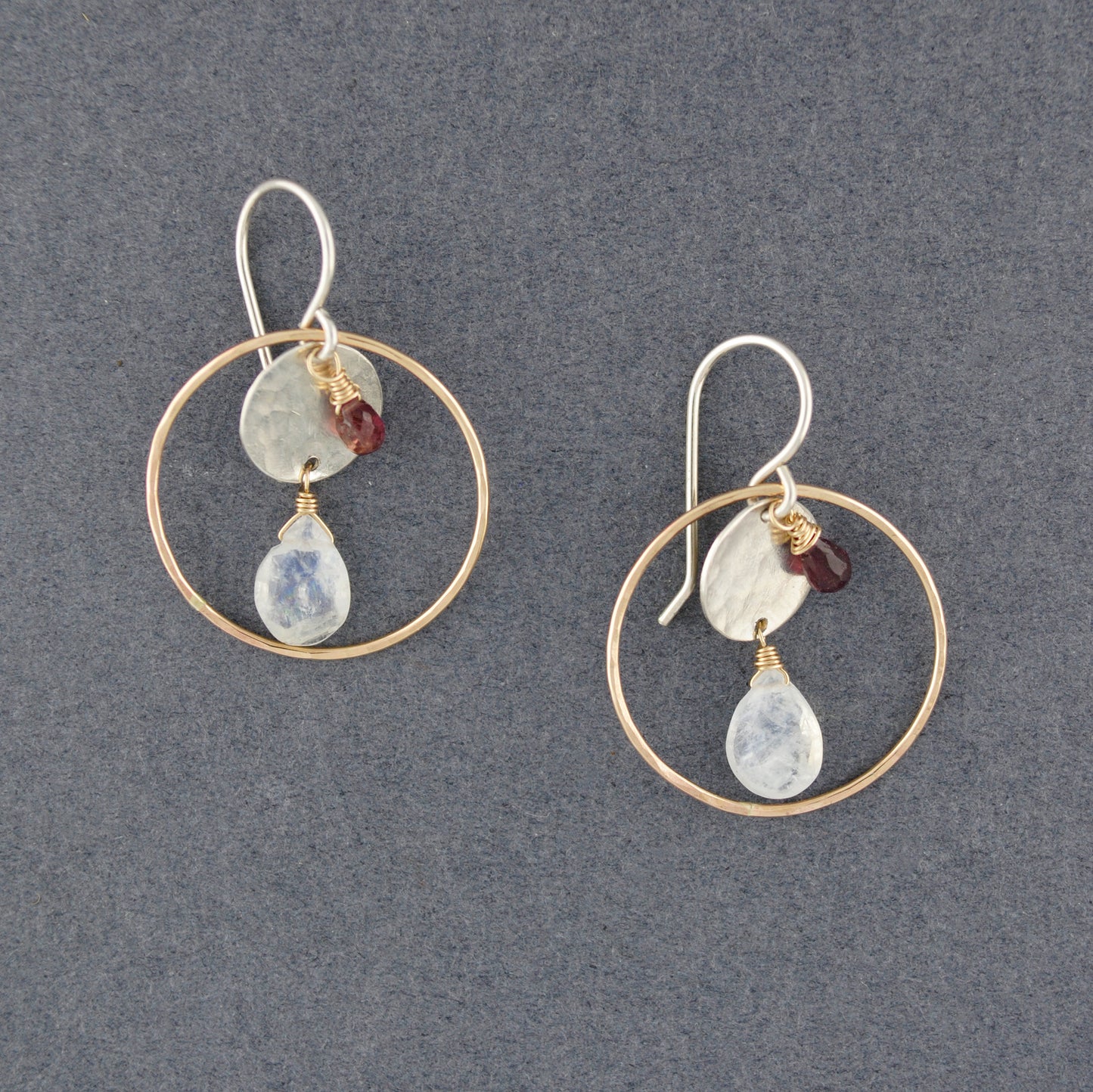 Pink Moonstone Elegance Earrings