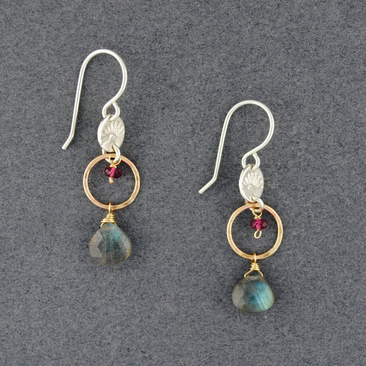 Labradorite Sunrise Earrings