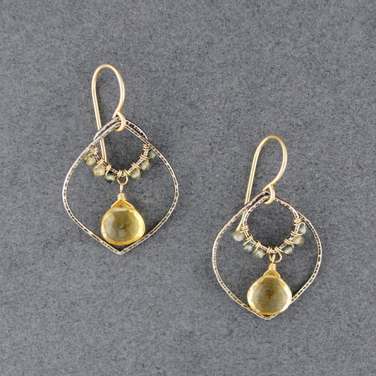 Citrine Vine Earrings