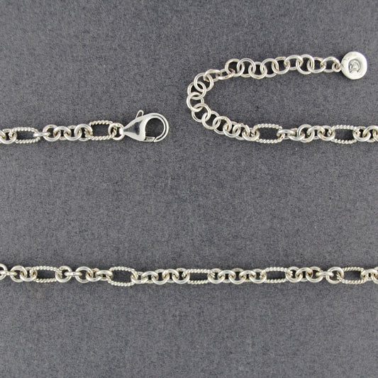 Sterling Silver Figaro Chain