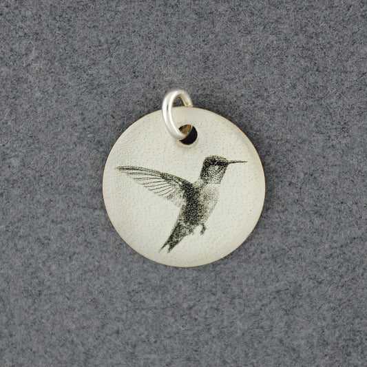 Sterling Silver Floating On Air Flat Picture Pendant