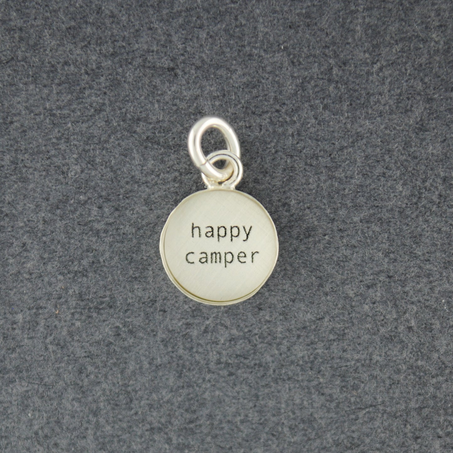 Sterling Silver Happy Camper Pendant