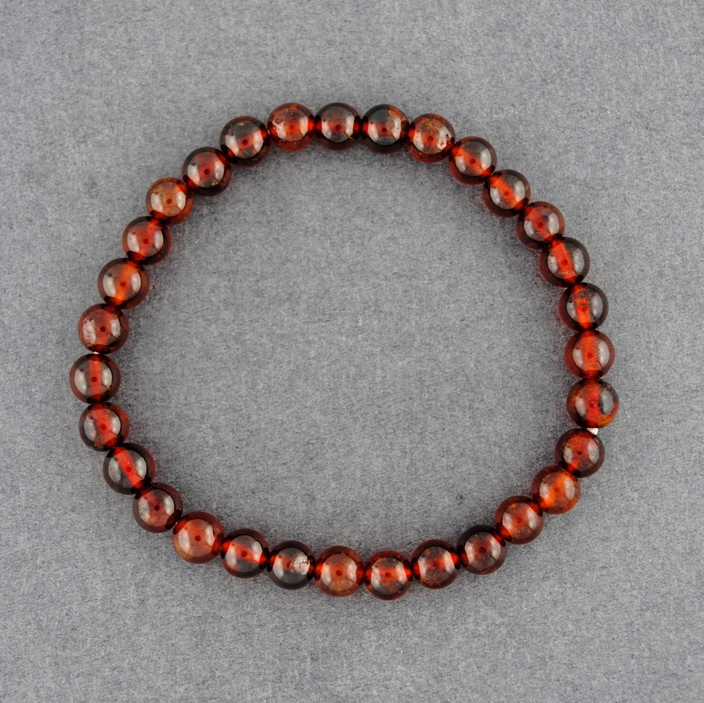 Hessonite Garnet Beaded Bracelet