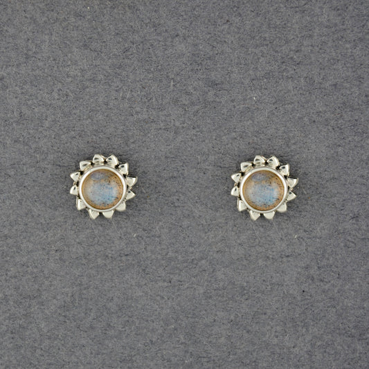 Sunshine Labradorite Stud Earrings