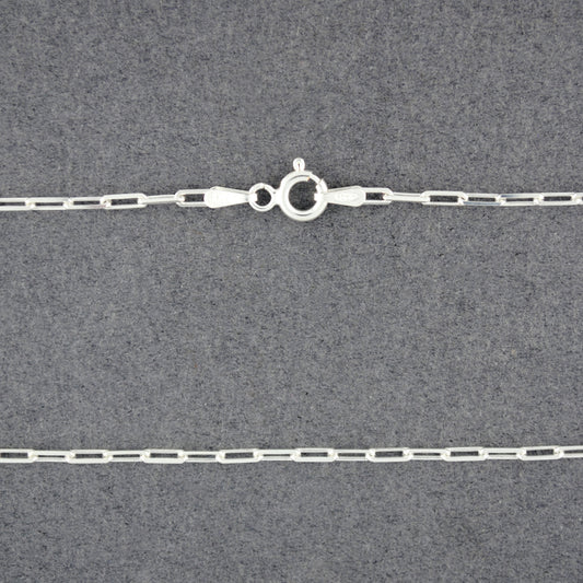 Sterling Silver Light Staple Chain
