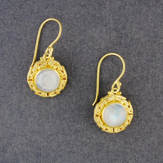 Lili Gold Moonstone Earrings