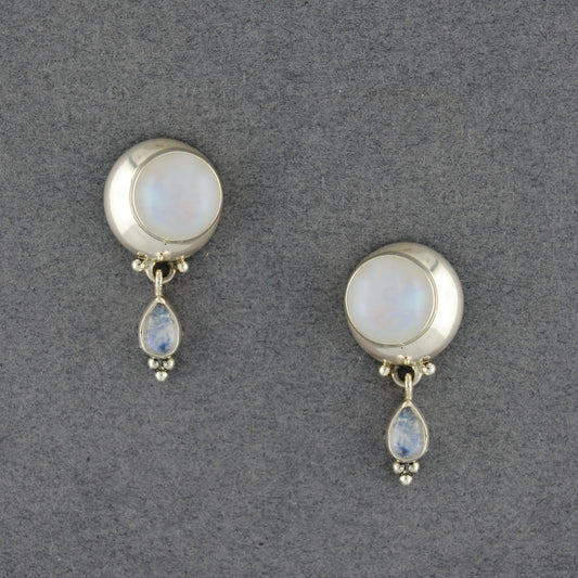 Louane Moonstone Post Earrings