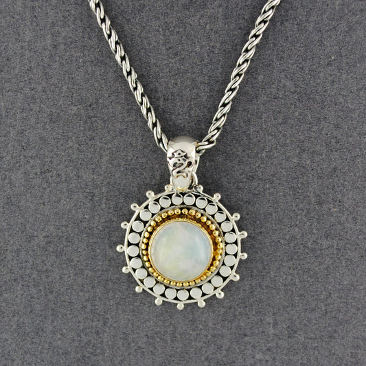 Mithra Moonstone Mixed Metals Necklace