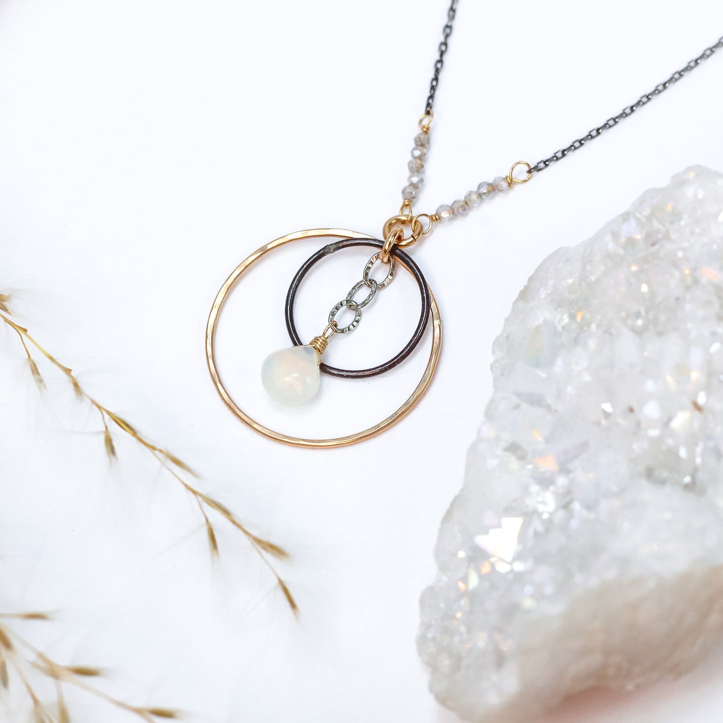 Opal Orbit Necklace