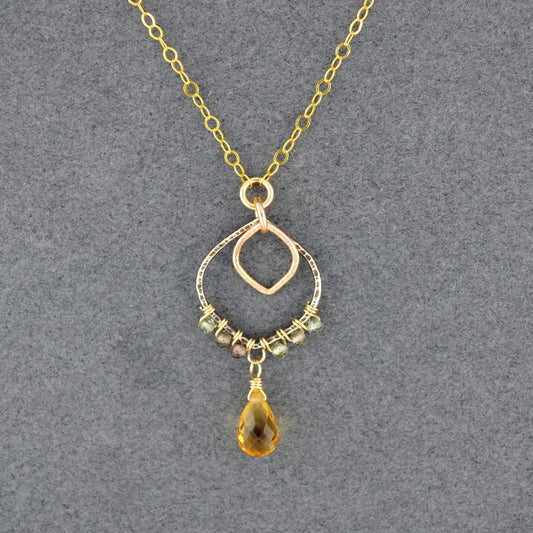 Citrine Vine Necklace