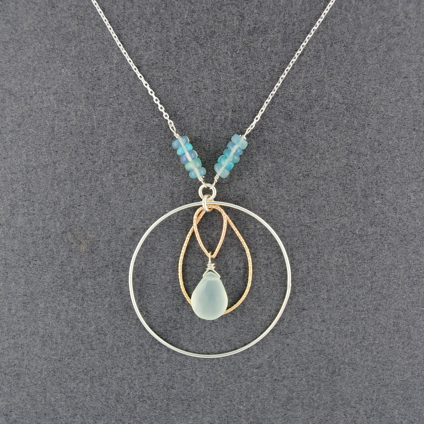Opal Chalcedony Pool Necklace