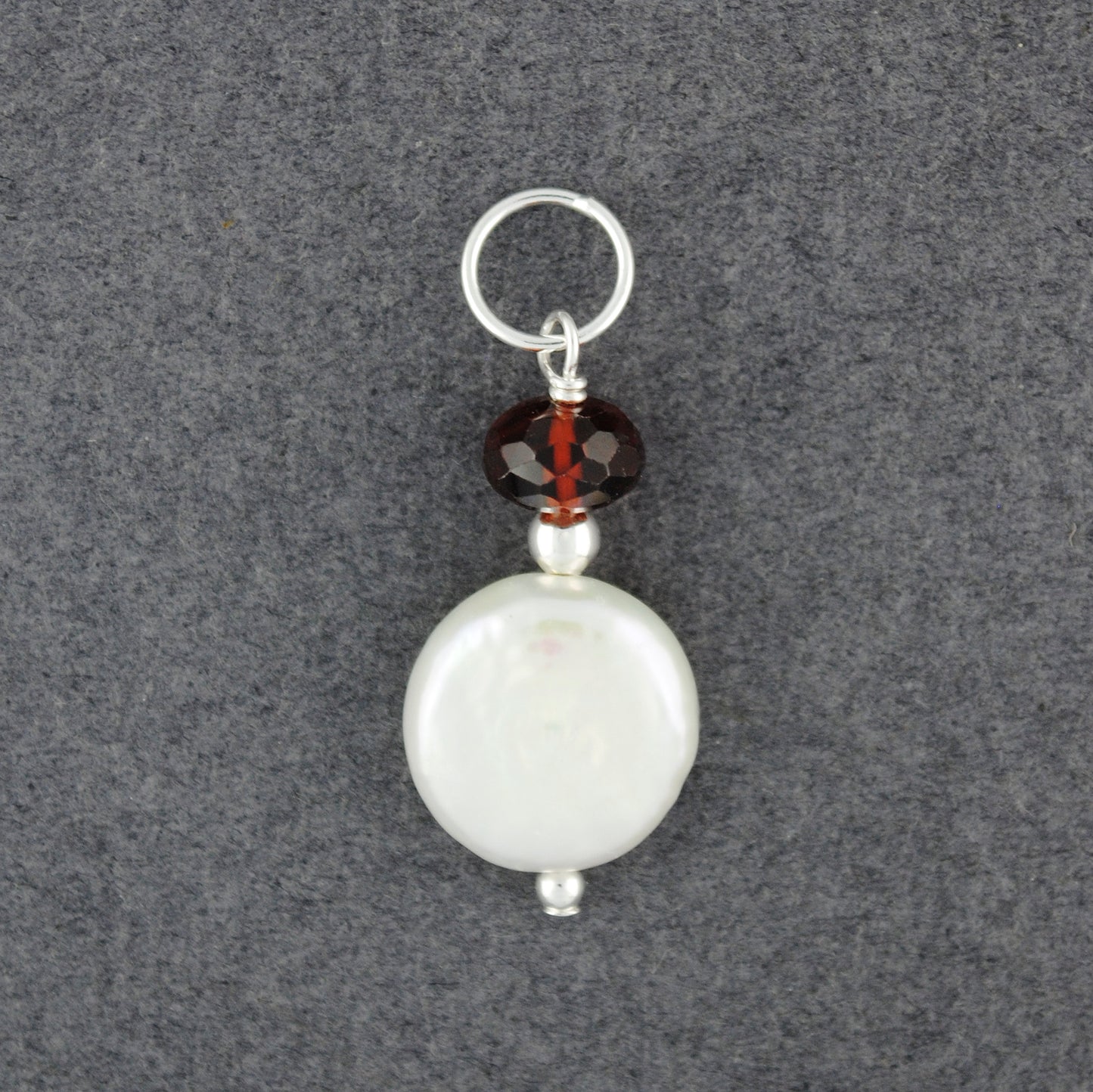 "Pearls of Love" Garnet Pendant