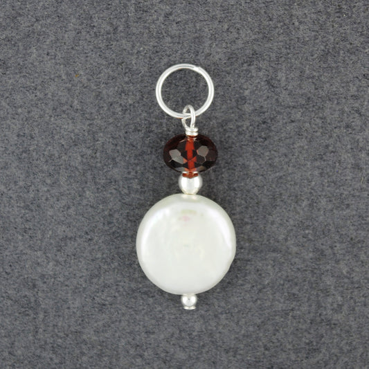 "Pearls of Love" Garnet Pendant