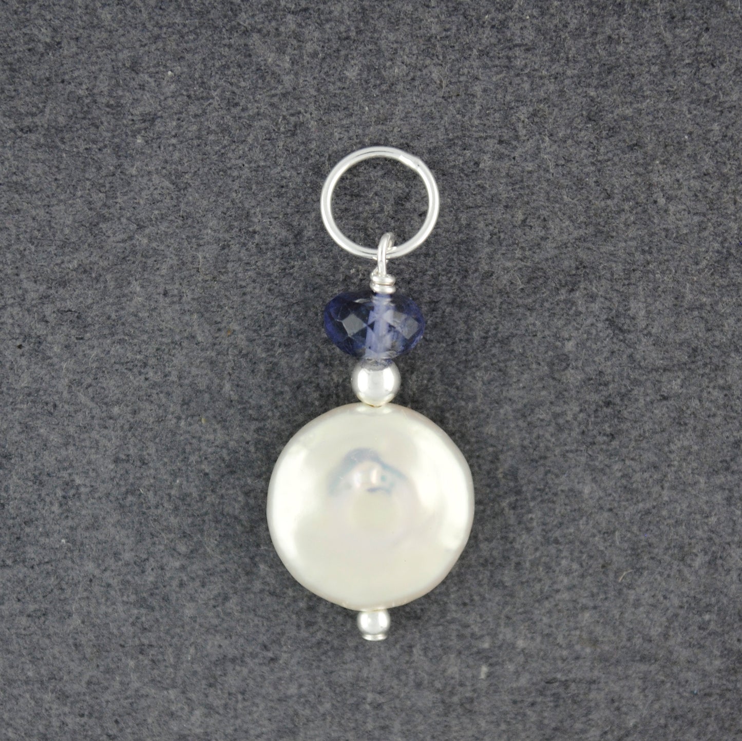 "Pearls of Love" Iolite Pendant