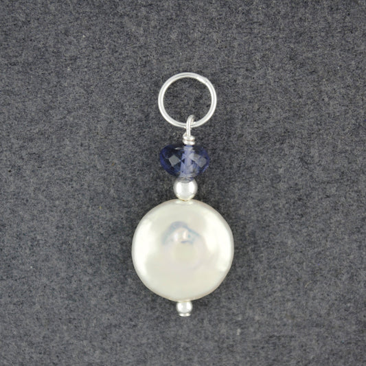 "Pearls of Love" Iolite Pendant