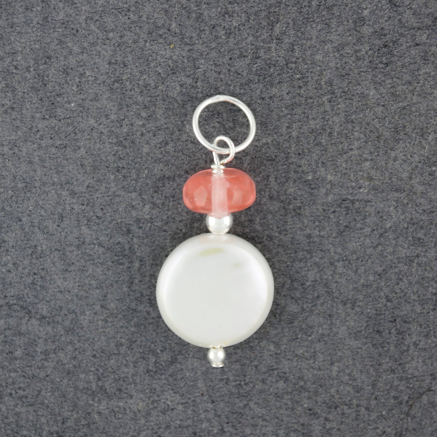 "Pearls of Love" Cherry Quartz Pendant