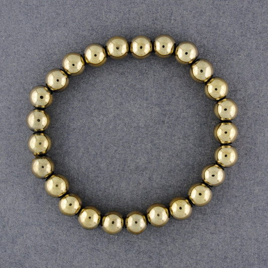 Pyrite Beaded Bracelet