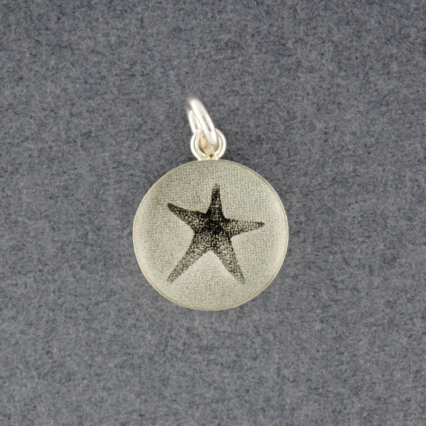 Sterling Silver Starfish Picture Pendant