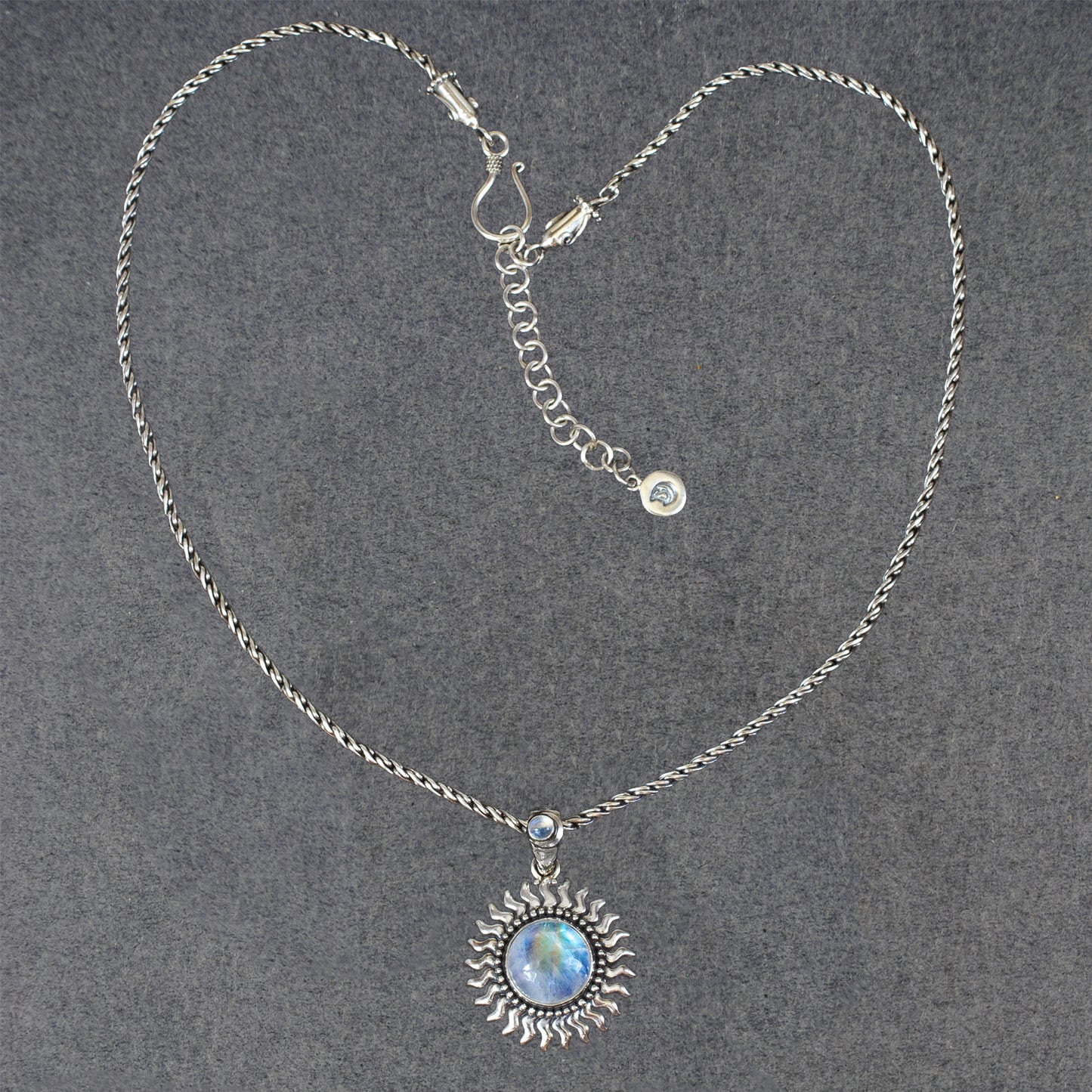 Sunburst Moonstone Necklace