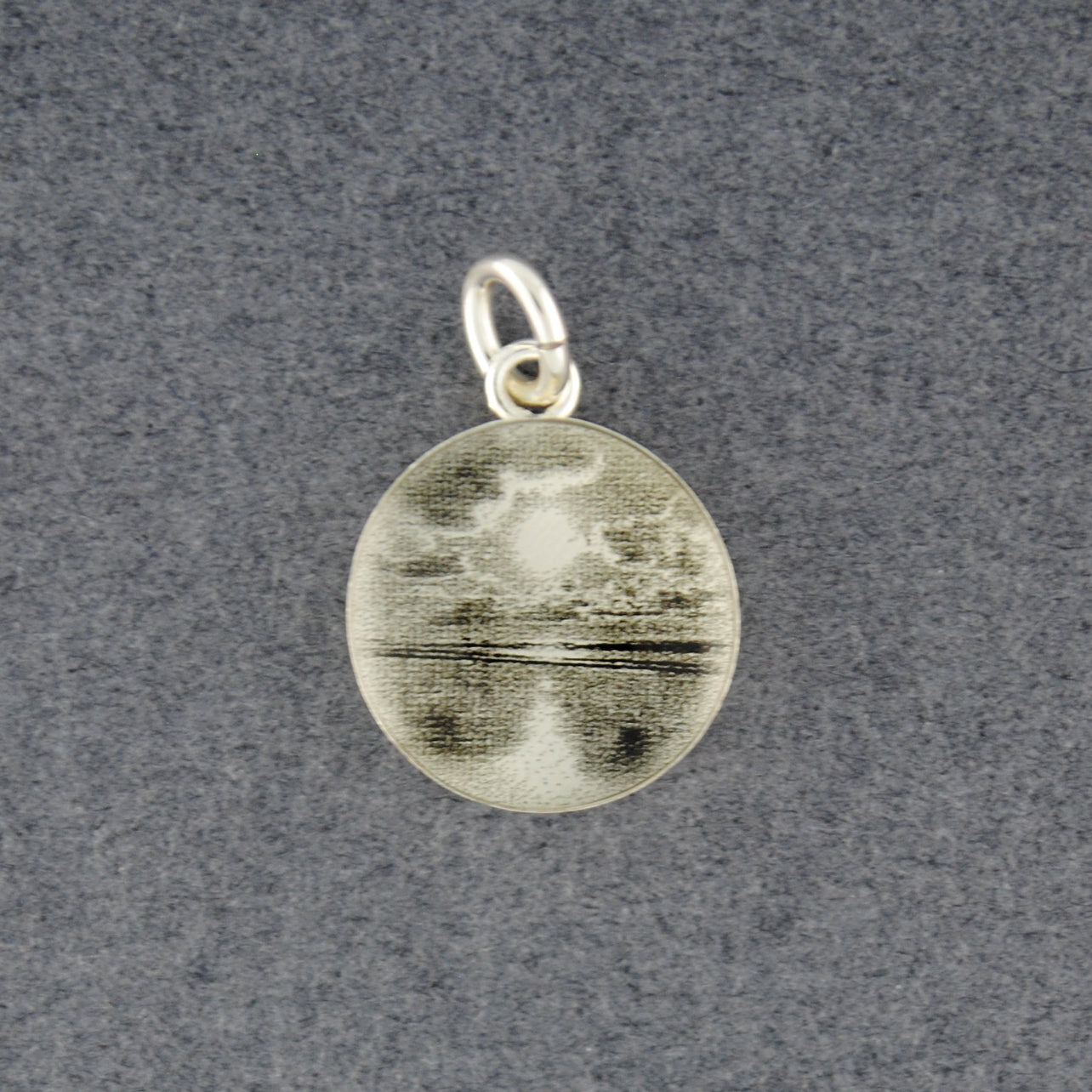 Sterling Silver Sunset Picture Pendant