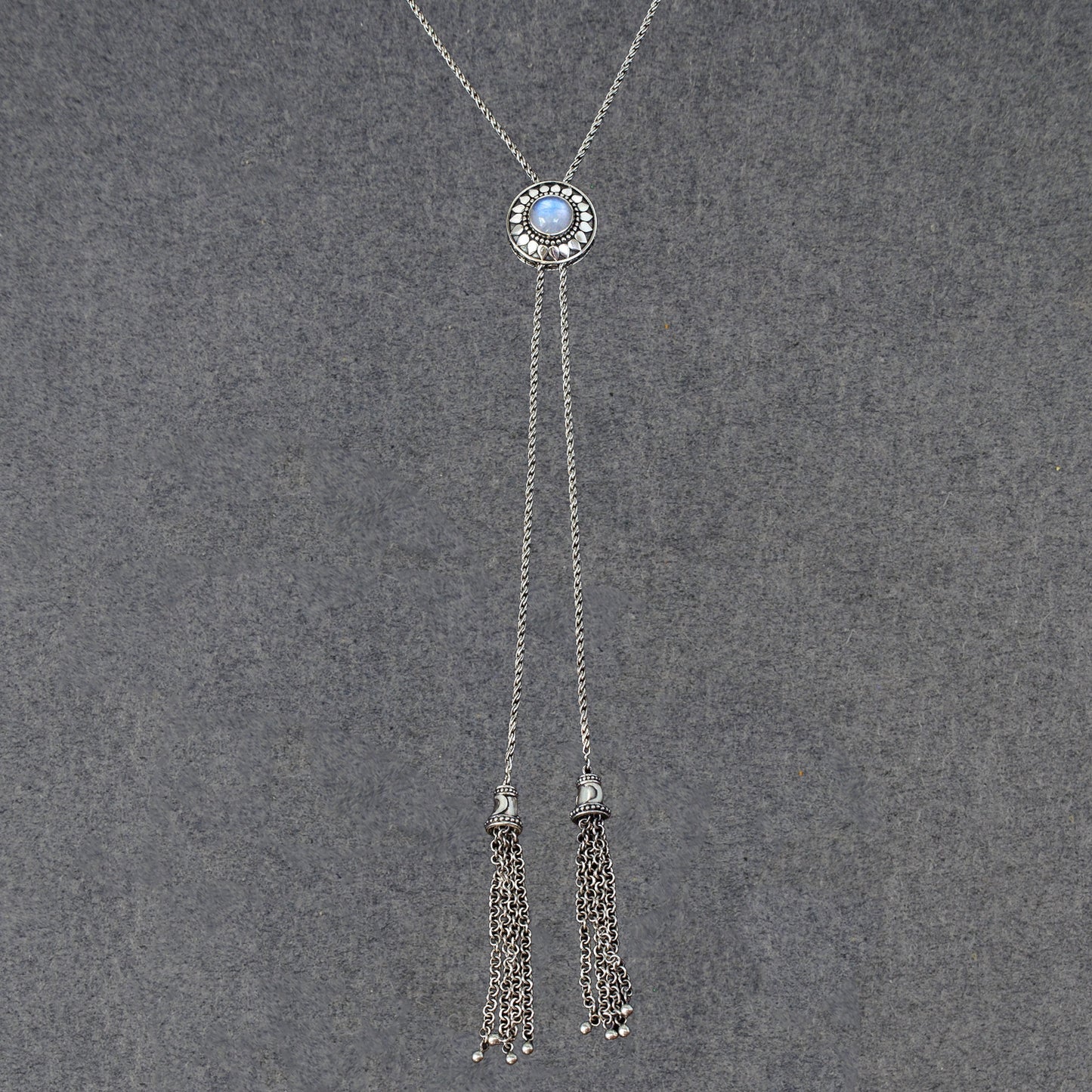 Sunshine Moonstone Bolo Necklace