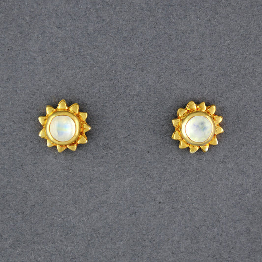 Sunshine Gold Stud Earrings