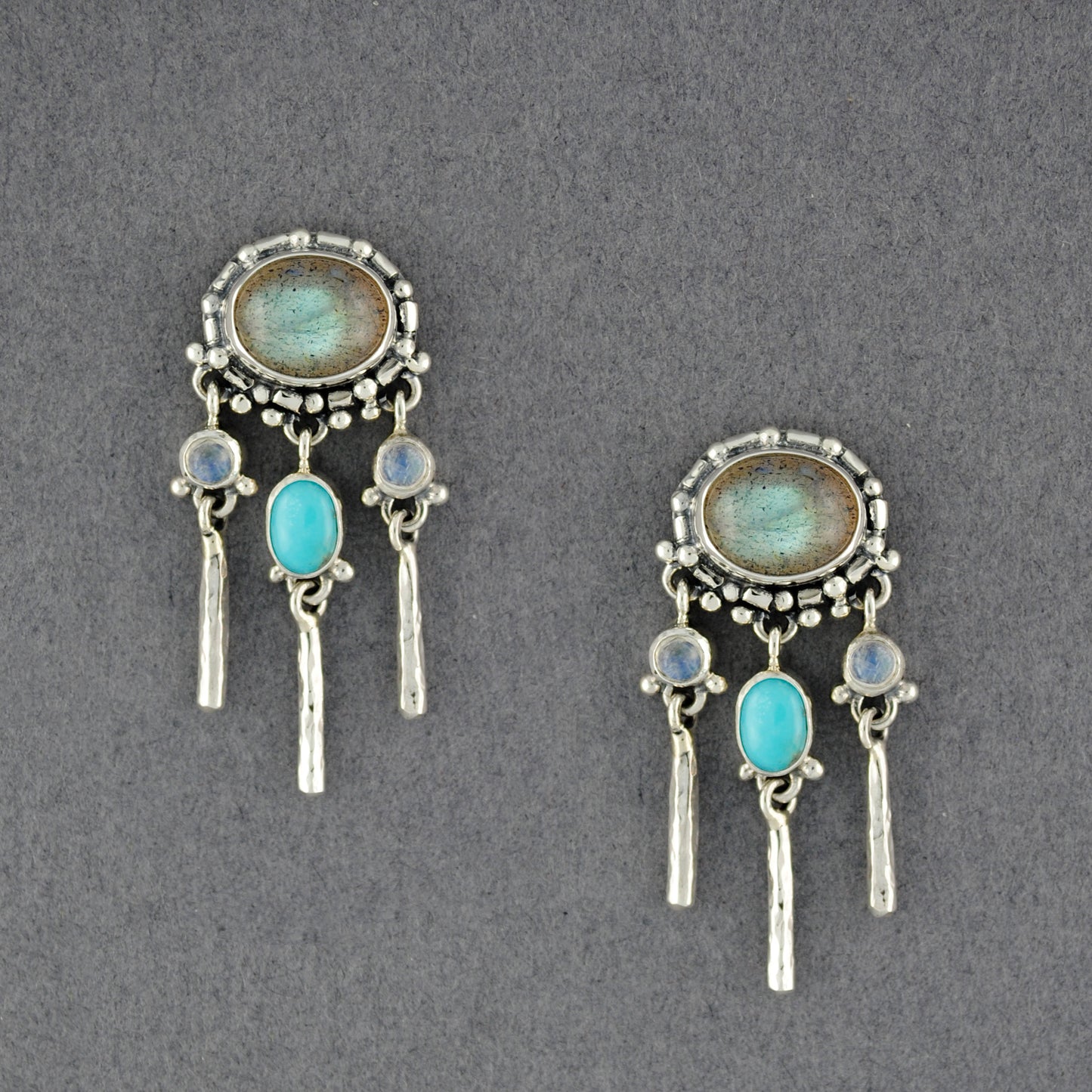 Tamora Multi Stone Post Earrings