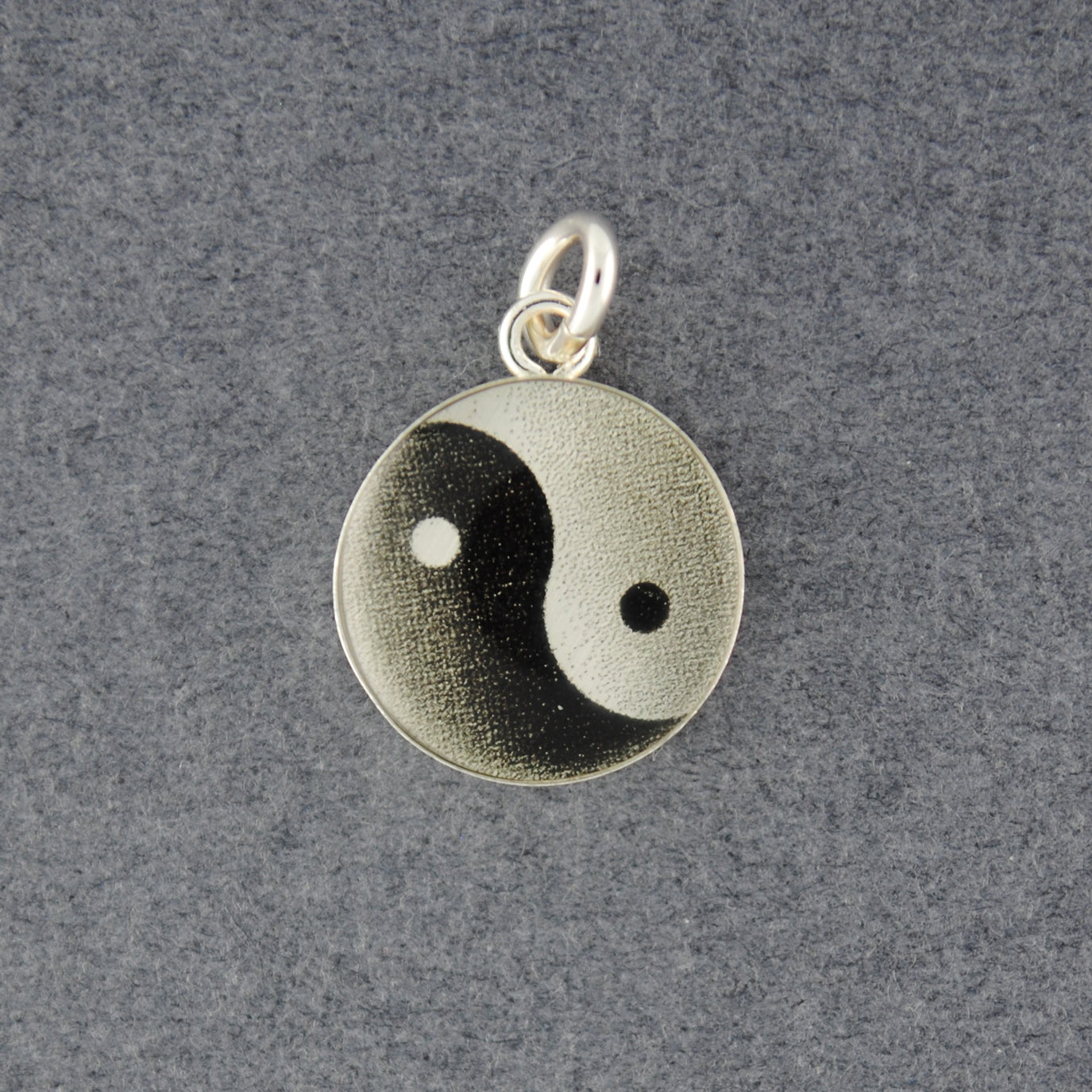 Sterling Silver Yin Yang Picture Pendant