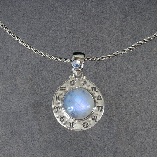 Zodiac Moonstone Necklace